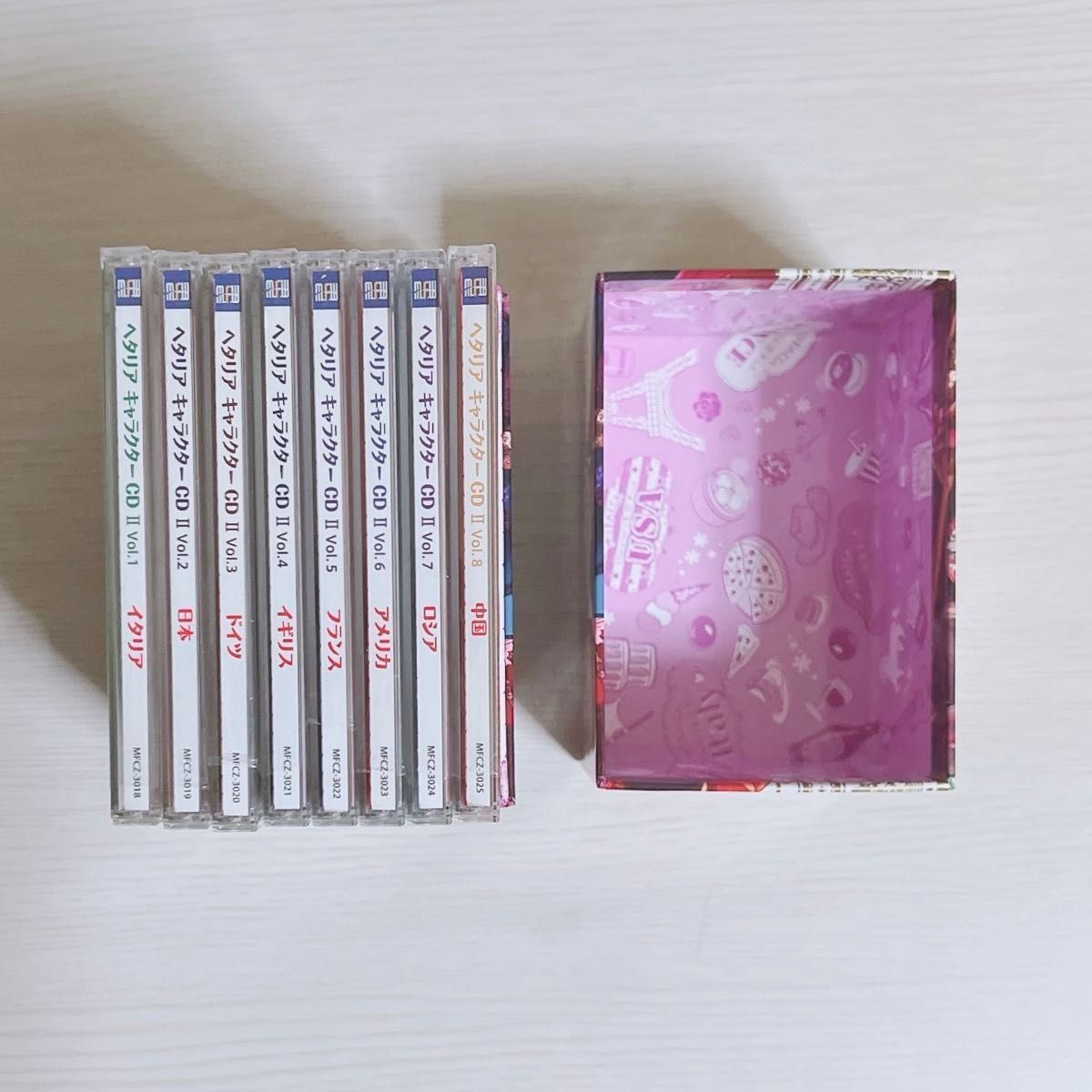 ヘタリア キャラクターCD II 全8巻セット 特典BOX 帯 クリアカード付き