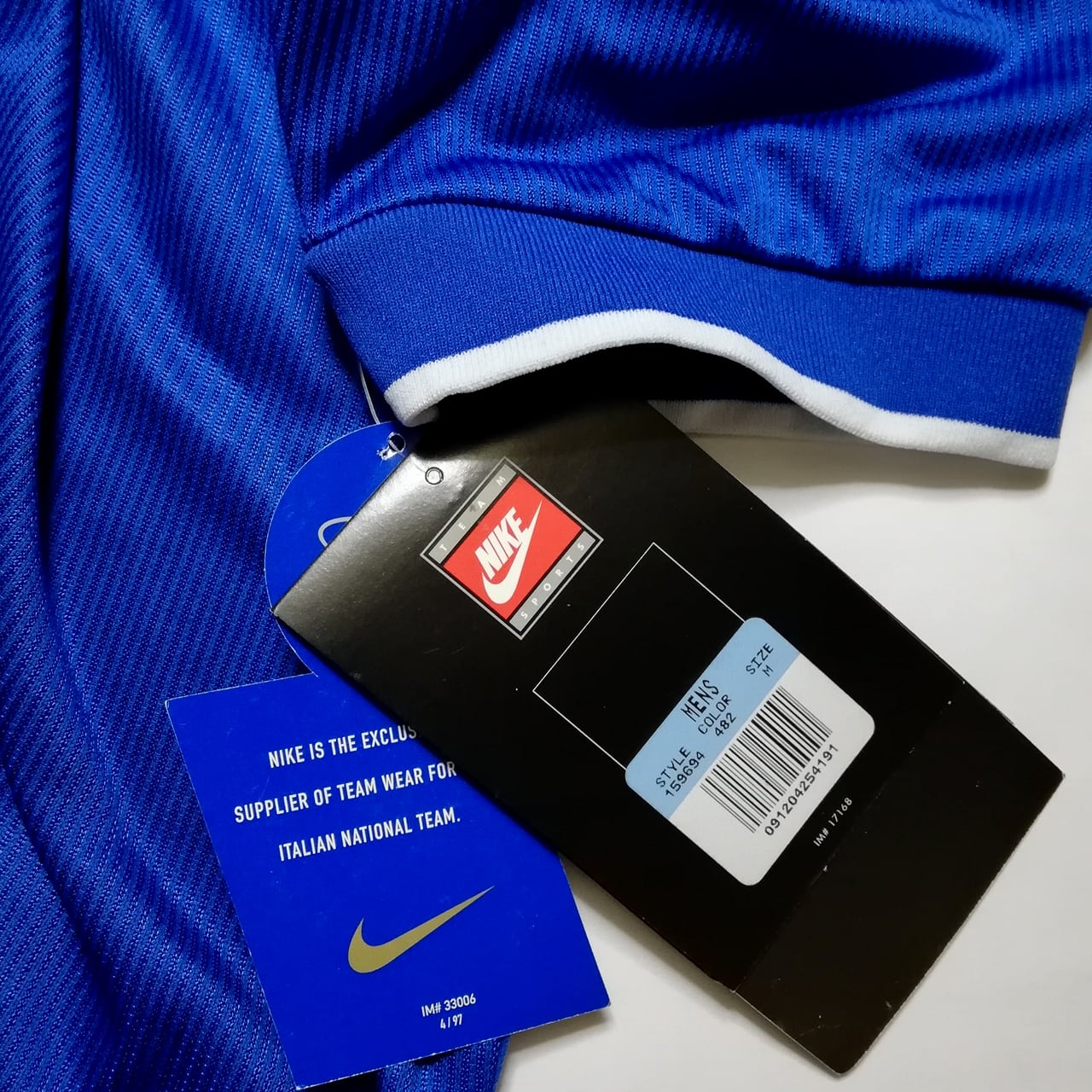 イタリア代表 1998 Nike ホーム半袖 98W杯仕様 #18 BAGGIO R ロベルト