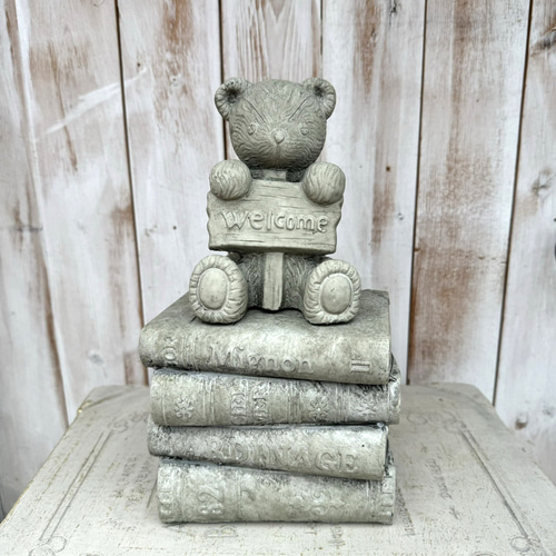 ヴィンテージ ベア ブック アイボリー 本 くま 熊 クマ オブジェ