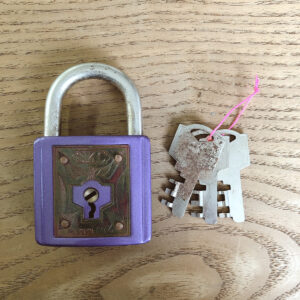 アンティーク金具 南京錠 おしゃれな カラー塗装 SKC No.9400 60mm