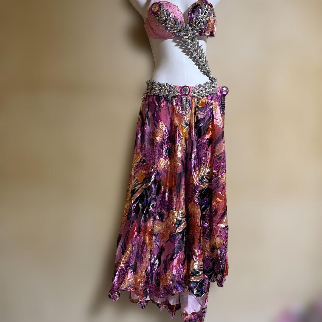 ベリーダンス セットアップ ピンクと紫 楽天市場】ベリーダンス 衣装 セットアップ レッスン着 可愛い